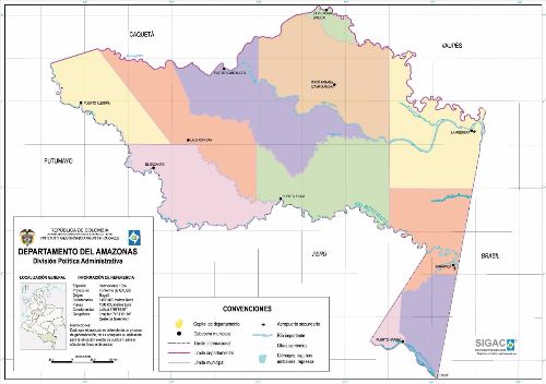 Departamento de Amazonas Mapa Completo