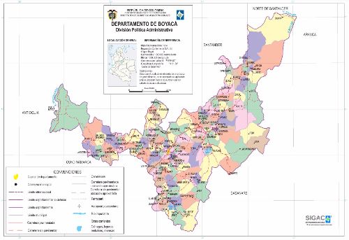 Clic para ver el mapa completo. Departamento de Boyacá Mapa Completo