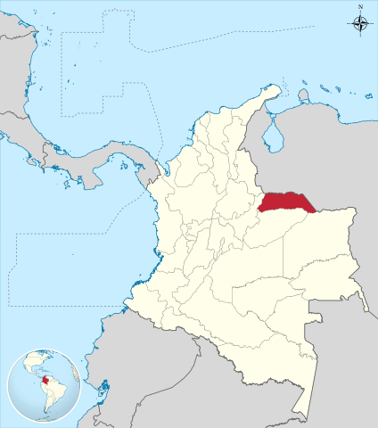 Ubicacion del Departamento de Arauca en Colombia Ubicación del Departamento de Arauca en Colombia