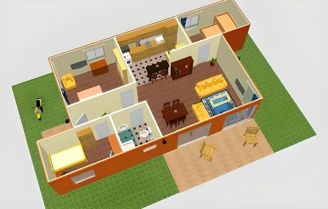 planos casas en contenedores
