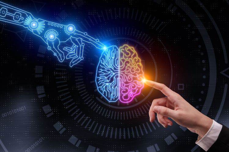 Representación de la inteligencia artificial en la transformación digital empresarial