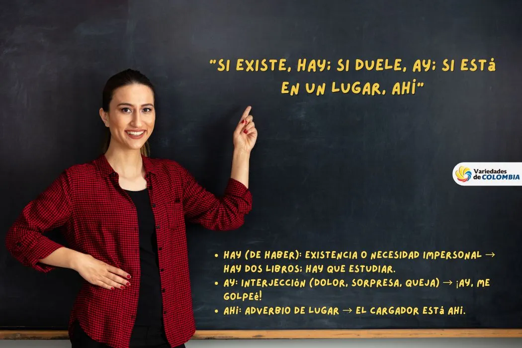 formula magica que resuelve todo Explicación clara para diferenciar hay, ay y ahí